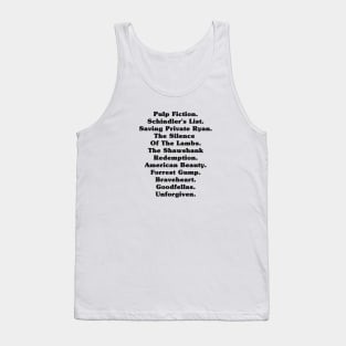 90s Movies List Tank Top